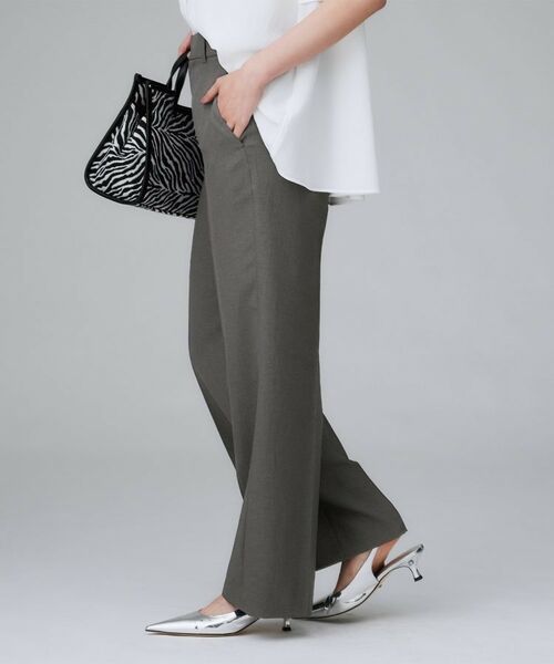 UNTITLED / アンタイトル パンツ | 【後ろウエストゴム】ツイルセミフレアパンツ | 詳細3