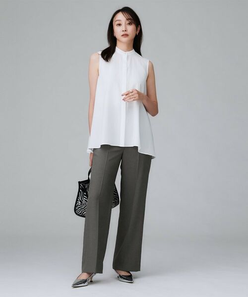 UNTITLED / アンタイトル パンツ | 【後ろウエストゴム】ツイルセミフレアパンツ | 詳細4