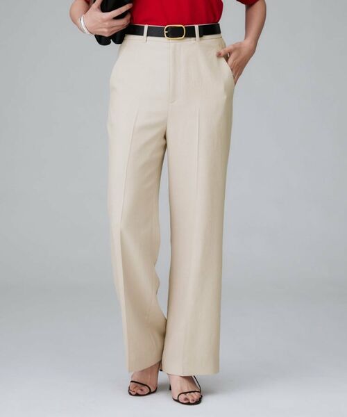 UNTITLED / アンタイトル パンツ | 【後ろウエストゴム】ツイルセミフレアパンツ | 詳細6