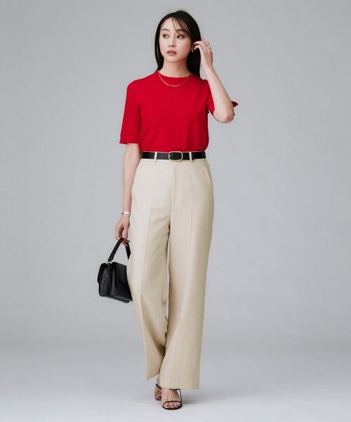 UNTITLED / アンタイトル パンツ | 【後ろウエストゴム】ツイルセミフレアパンツ | 詳細8