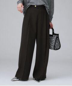 UNTITLED / アンタイトル パンツ | 【セットアップ可】梳毛調合繊2タックワイドパンツ