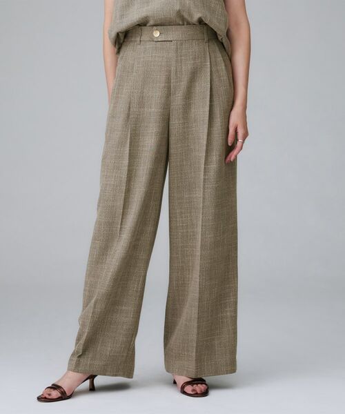 UNTITLED / アンタイトル パンツ | 【セットアップ可】梳毛調合繊2タックワイドパンツ | 詳細10