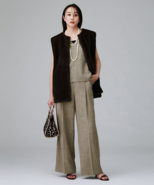 UNTITLED / アンタイトル パンツ | 【セットアップ可】梳毛調合繊2タックワイドパンツ | 詳細11