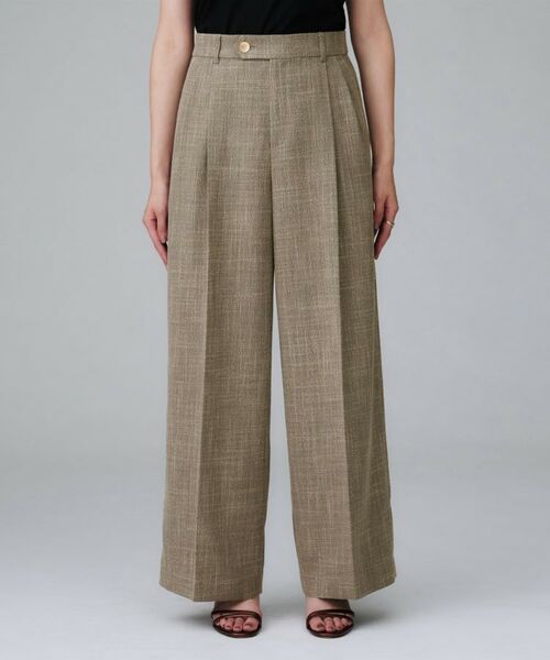 UNTITLED / アンタイトル パンツ | 【セットアップ可】梳毛調合繊2タックワイドパンツ | 詳細13