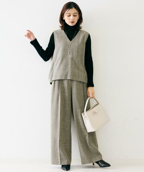 UNTITLED / アンタイトル パンツ | 【セットアップ可】梳毛調合繊2タックワイドパンツ | 詳細9