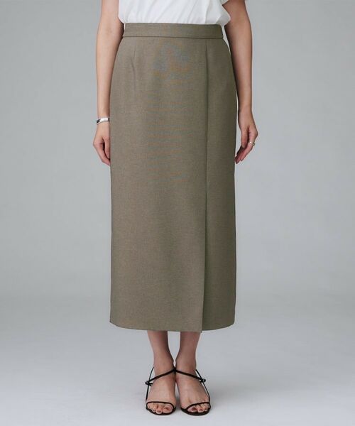 UNTITLED / アンタイトル ロング・マキシ丈スカート | 【セットアップ可/オンオフ両用】スラブナロースカート | 詳細10