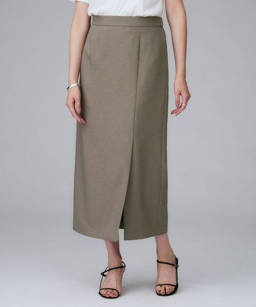 UNTITLED / アンタイトル ロング・マキシ丈スカート | 【セットアップ可/オンオフ両用】スラブナロースカート | 詳細6