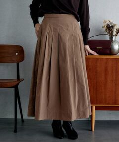 UNTITLED / アンタイトル ロング・マキシ丈スカート | 【後ろウエストゴム/セットアップ可/】ファブリカタックスカート