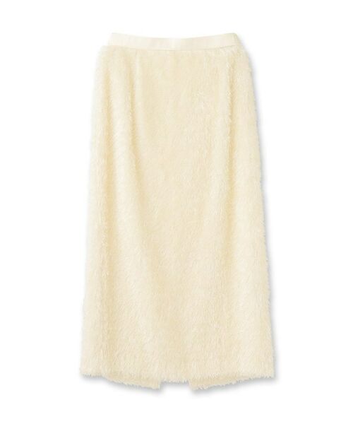 UNTITLED / アンタイトル ロング・マキシ丈スカート | 【後ろウエストゴム/洗える/タイト】シャギーナロースカート | 詳細1