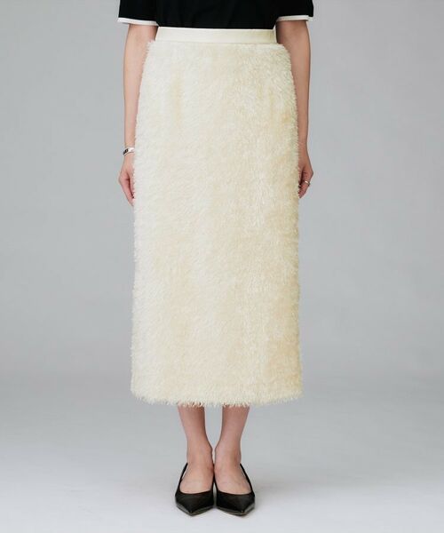 UNTITLED / アンタイトル ロング・マキシ丈スカート | 【後ろウエストゴム/洗える/タイト】シャギーナロースカート | 詳細10