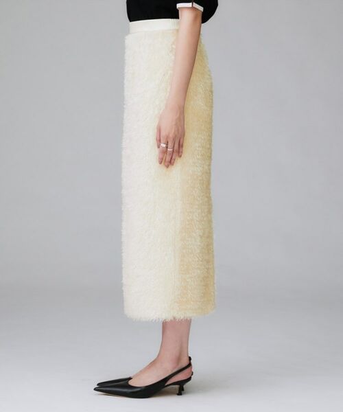 UNTITLED / アンタイトル ロング・マキシ丈スカート | 【後ろウエストゴム/洗える/タイト】シャギーナロースカート | 詳細11