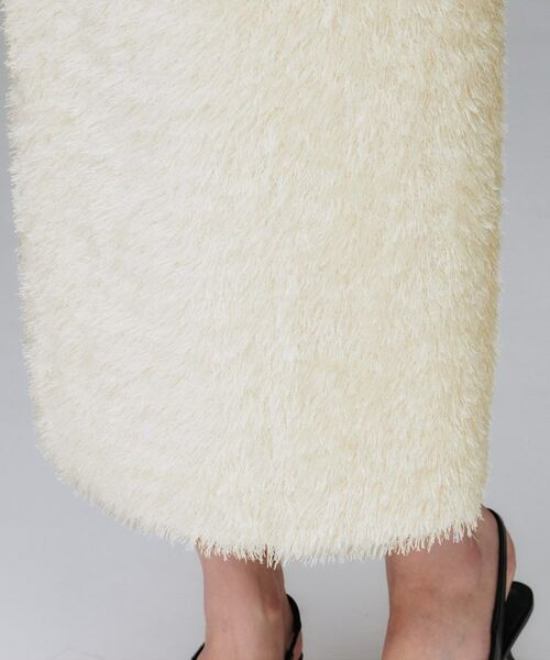 UNTITLED / アンタイトル ロング・マキシ丈スカート | 【後ろウエストゴム/洗える/タイト】シャギーナロースカート | 詳細15