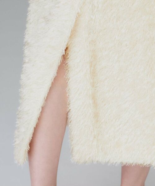 UNTITLED / アンタイトル ロング・マキシ丈スカート | 【後ろウエストゴム/洗える/タイト】シャギーナロースカート | 詳細16