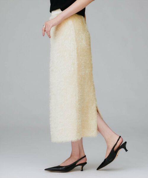 UNTITLED / アンタイトル ロング・マキシ丈スカート | 【後ろウエストゴム/洗える/タイト】シャギーナロースカート | 詳細3