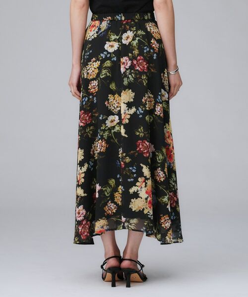 UNTITLED / アンタイトル ロング・マキシ丈スカート | 【セットアップ可/シアー/洗える】アンティークフラワー柄スカート | 詳細12