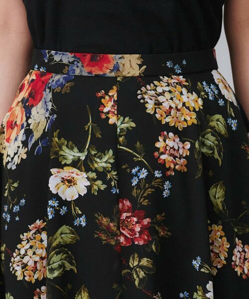 UNTITLED / アンタイトル ロング・マキシ丈スカート | 【セットアップ可/シアー/洗える】アンティークフラワー柄スカート | 詳細13