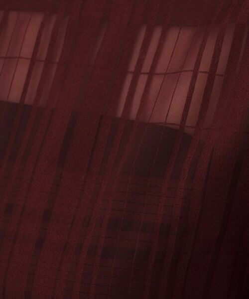 UNTITLED / アンタイトル シャツ・ブラウス | 【セットアップ可/エレガント】シアーチェックTブラウス | 詳細11