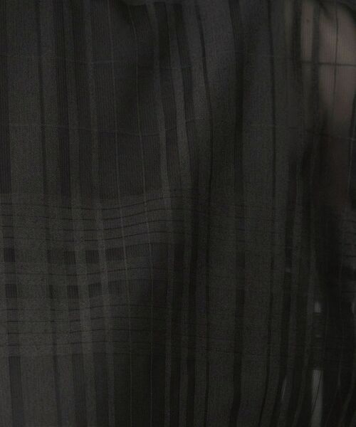 UNTITLED / アンタイトル シャツ・ブラウス | 【セットアップ可/エレガント】シアーチェックTブラウス | 詳細6
