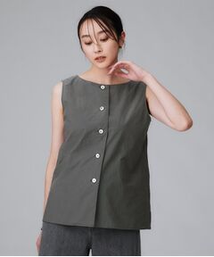 UNTITLED / アンタイトル シャツ・ブラウス | 【2WAY/セットアップ可/ノースリーブ/前ボタン】ファブリカブラウス