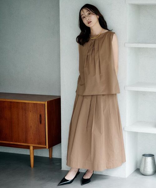 UNTITLED / アンタイトル シャツ・ブラウス | 【2WAY/セットアップ可/ノースリーブ/前ボタン】ファブリカブラウス | 詳細12