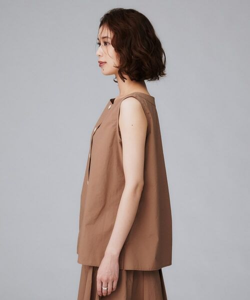 UNTITLED / アンタイトル シャツ・ブラウス | 【2WAY/セットアップ可/ノースリーブ/前ボタン】ファブリカブラウス | 詳細17