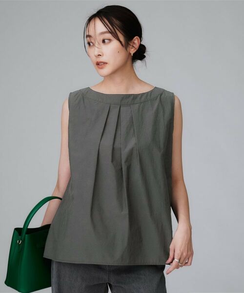 UNTITLED / アンタイトル シャツ・ブラウス | 【2WAY/セットアップ可/ノースリーブ/前ボタン】ファブリカブラウス | 詳細3