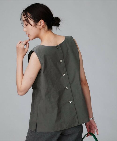 UNTITLED / アンタイトル シャツ・ブラウス | 【2WAY/セットアップ可/ノースリーブ/前ボタン】ファブリカブラウス | 詳細4