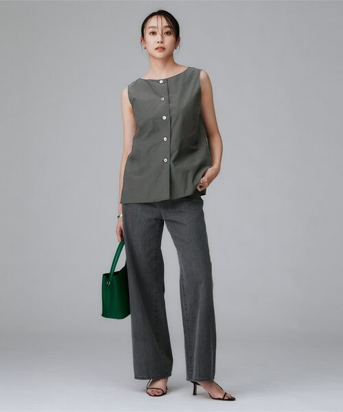 UNTITLED / アンタイトル シャツ・ブラウス | 【2WAY/セットアップ可/ノースリーブ/前ボタン】ファブリカブラウス | 詳細5