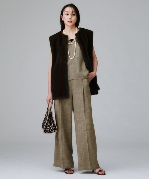 UNTITLED / アンタイトル シャツ・ブラウス | 【重ね着レイヤードに/セットアップ可】梳毛調合繊Vネックベスト | 詳細10