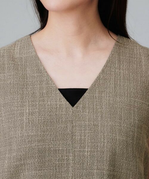 UNTITLED / アンタイトル シャツ・ブラウス | 【重ね着レイヤードに/セットアップ可】梳毛調合繊Vネックベスト | 詳細15