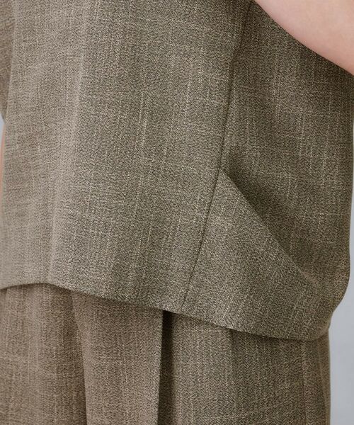 UNTITLED / アンタイトル シャツ・ブラウス | 【重ね着レイヤードに/セットアップ可】梳毛調合繊Vネックベスト | 詳細17