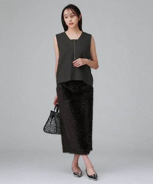 UNTITLED / アンタイトル シャツ・ブラウス | 【重ね着レイヤードに/セットアップ可】梳毛調合繊Vネックベスト | 詳細4