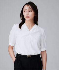 UNTITLED / アンタイトル シャツ・ブラウス | 【洗える/ストレッチ/通勤】Vネックブラウス