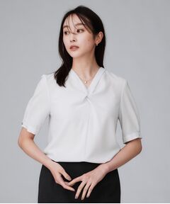UNTITLED / アンタイトル シャツ・ブラウス | 【洗える/ストレッチ/通勤】Vネックブラウス