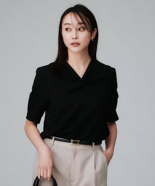 UNTITLED / アンタイトル シャツ・ブラウス | 【洗える/ストレッチ/通勤】Vネックブラウス | 詳細10