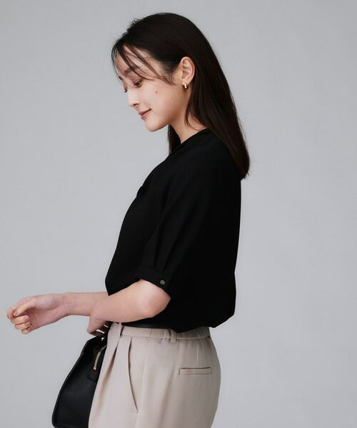 UNTITLED / アンタイトル シャツ・ブラウス | 【洗える/ストレッチ/通勤】Vネックブラウス | 詳細11