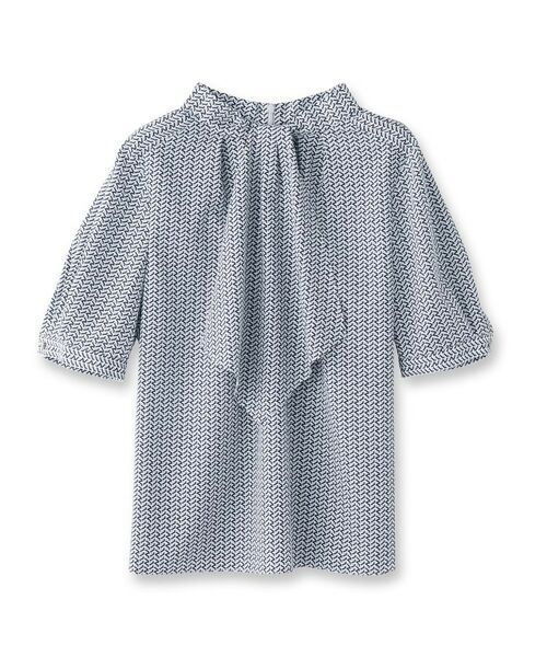 UNTITLED / アンタイトル シャツ・ブラウス | 【通勤/オフィス】ジオメ柄ボウタイブラウス | 詳細1