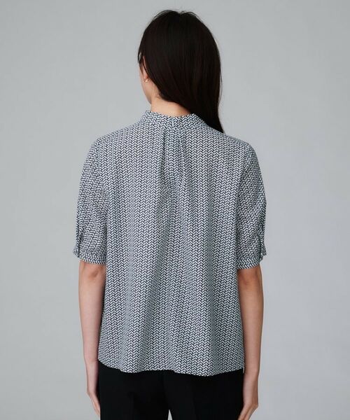 UNTITLED / アンタイトル シャツ・ブラウス | 【通勤/オフィス】ジオメ柄ボウタイブラウス | 詳細12