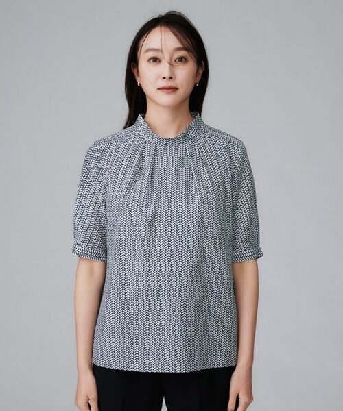 UNTITLED / アンタイトル シャツ・ブラウス | 【通勤/オフィス】ジオメ柄ボウタイブラウス | 詳細19