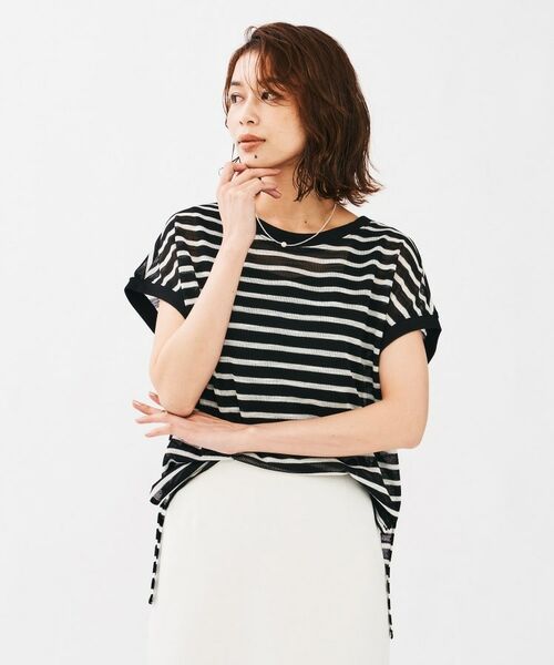 UNTITLED / アンタイトル カットソー | シアーボーダーカットソー | 詳細6