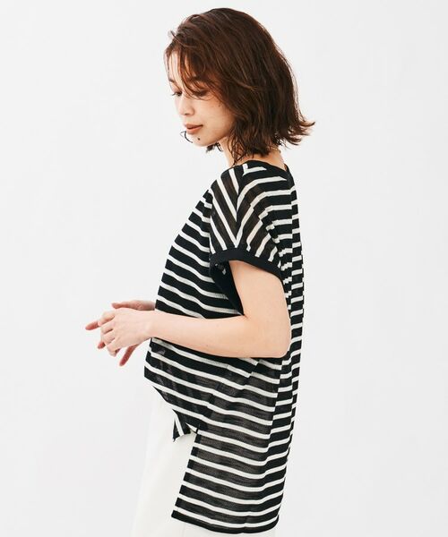 UNTITLED / アンタイトル カットソー | シアーボーダーカットソー | 詳細7