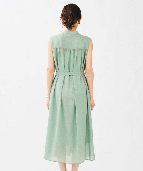 UNTITLED / アンタイトル ロング・マキシ丈ワンピース | バンドカラー2WAYスラブワンピース | 詳細12