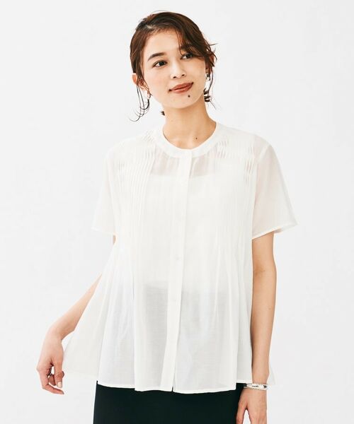 UNTITLED / アンタイトル シャツ・ブラウス | コットンシルクローンブラウス | 詳細2