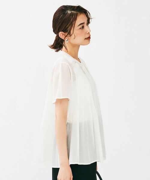 UNTITLED / アンタイトル シャツ・ブラウス | コットンシルクローンブラウス | 詳細3