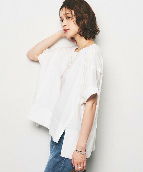 UNTITLED / アンタイトル カットソー | 【Audrey and John Wad】ダブルシルケット天竺デザインプルオーバー | 詳細3