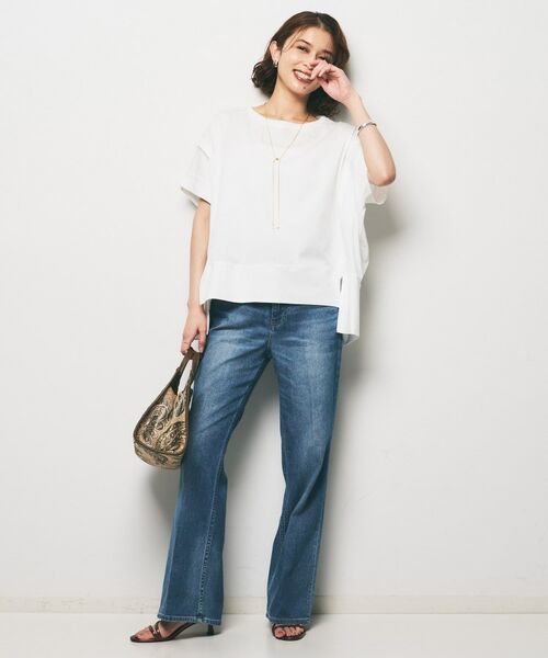 UNTITLED / アンタイトル カットソー | 【Audrey and John Wad】ダブルシルケット天竺デザインプルオーバー | 詳細4