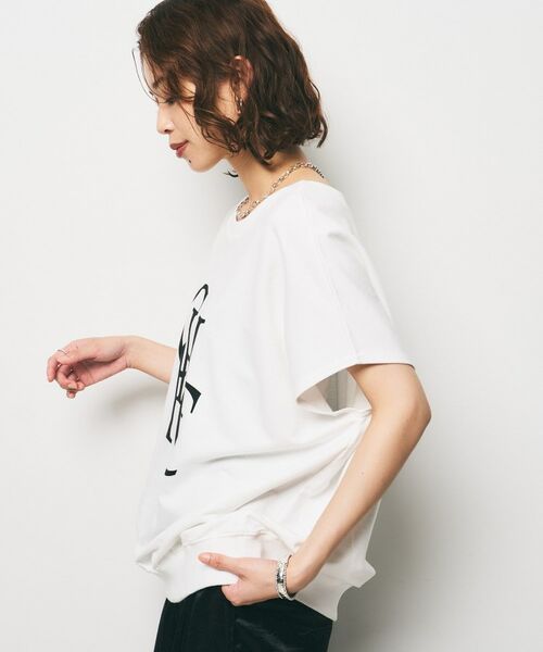 UNTITLED / アンタイトル カットソー | 【CHIGNON】別注 ミニ裏毛フレンチスリーブプルオーバー | 詳細3