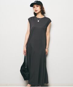 UNTITLED / アンタイトル ロング・マキシ丈ワンピース | 【Audrey and John Wad】ダブルシルケット天竺ワンピース