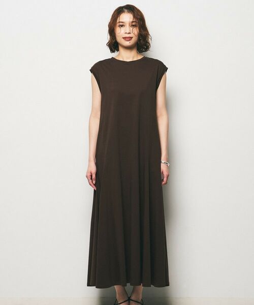 UNTITLED / アンタイトル ロング・マキシ丈ワンピース | 【Audrey and John Wad】ダブルシルケット天竺ワンピース | 詳細15