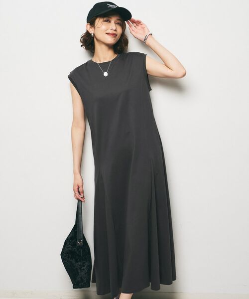 UNTITLED / アンタイトル ロング・マキシ丈ワンピース | 【Audrey and John Wad】ダブルシルケット天竺ワンピース | 詳細2